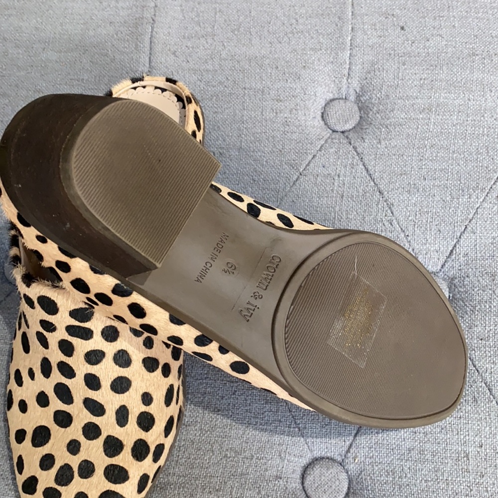 Crown & Ivy Mules Leopard Print Slides - image 4
